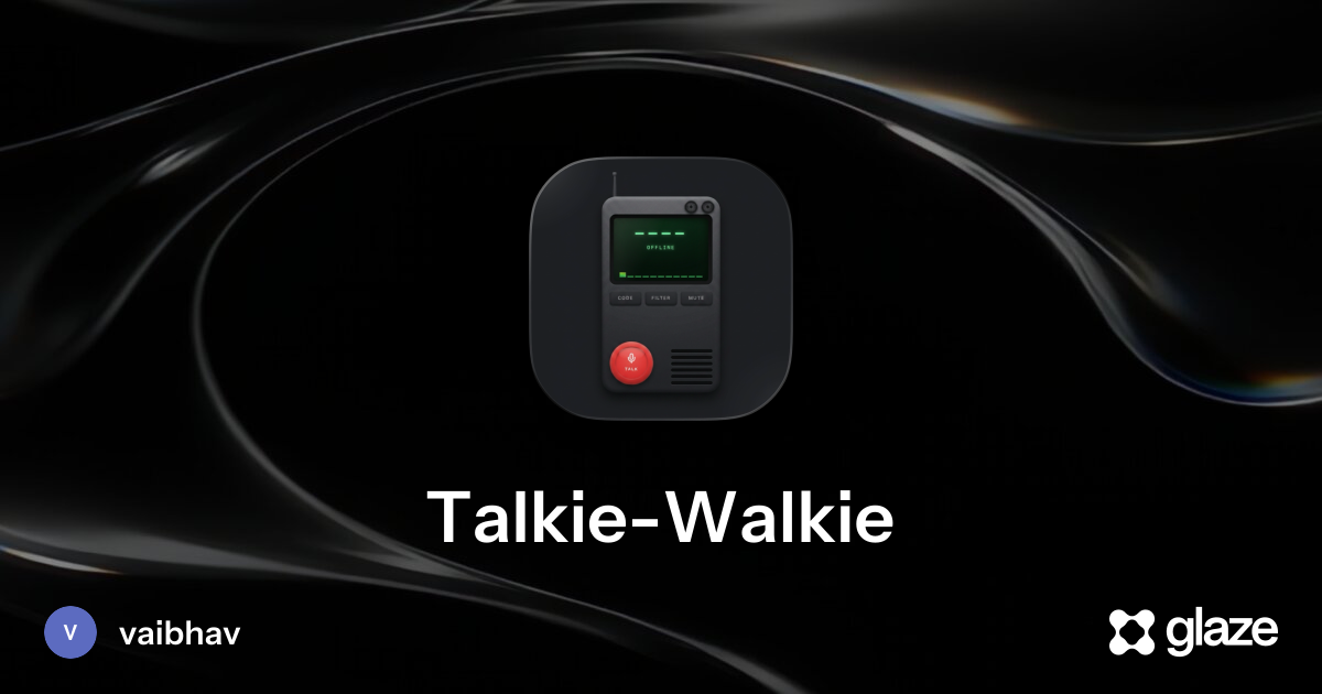 A Walkie Talkie app for mac logo
