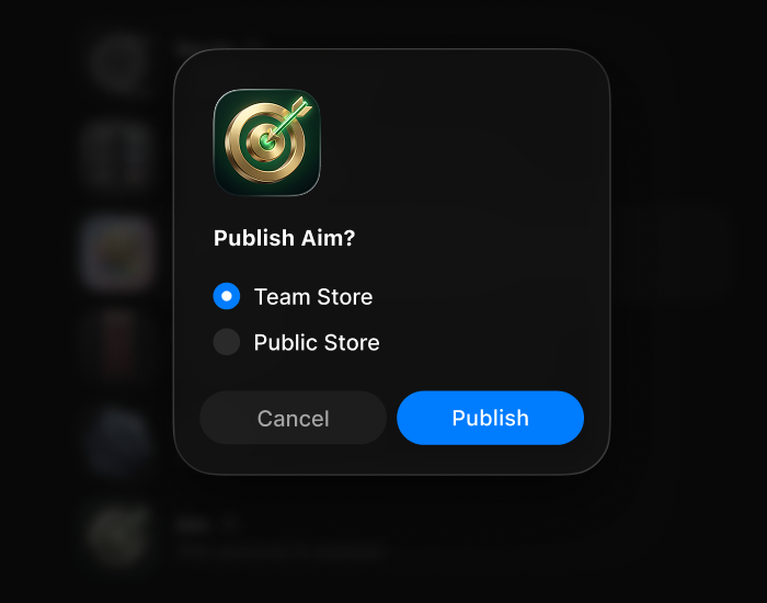 Publishing an app to the store