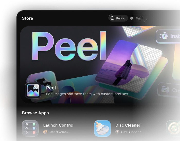 App store with community extensions