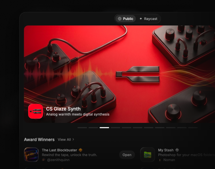 App store with community extensions