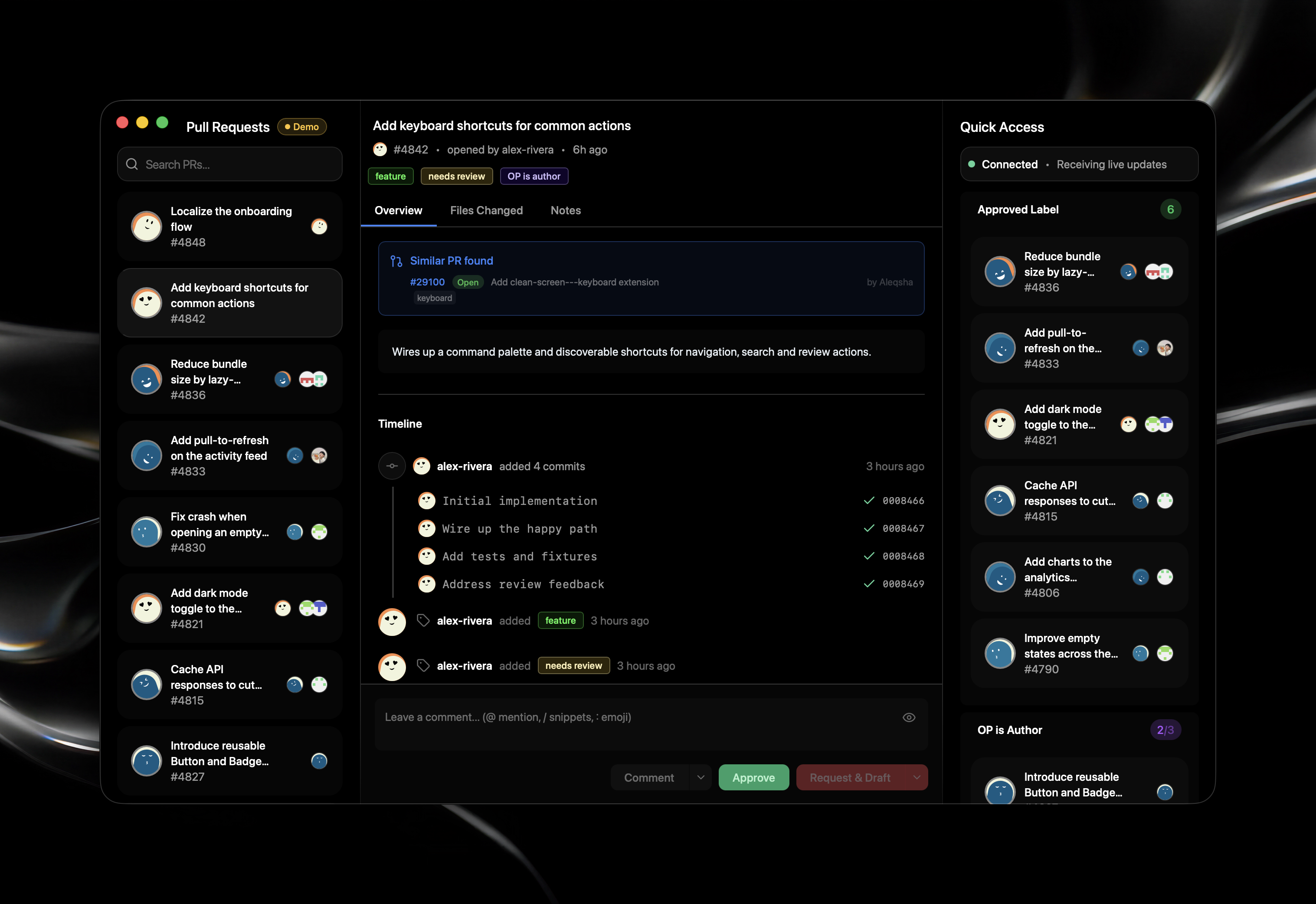 Our extension review app